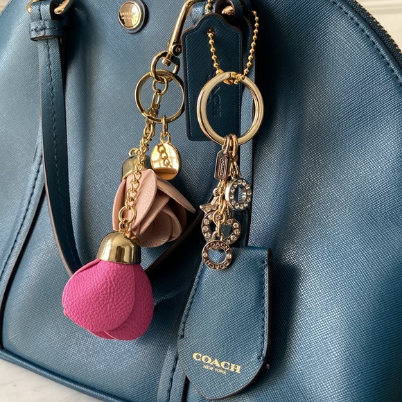 Coach Peyton Signature Domed Satchel with Charms - Picture 6 of 13